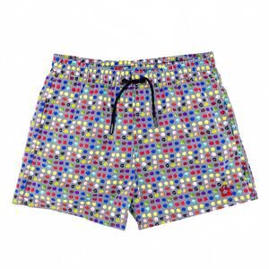 NEW EIGHT X men's dot and cross swim trunks in multi